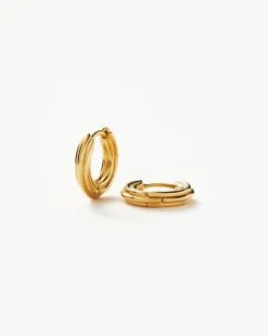 Ridge Mini Hoop Earrings