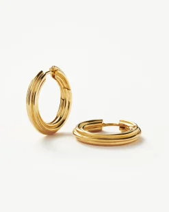 Ridge Small Hoop Earrings