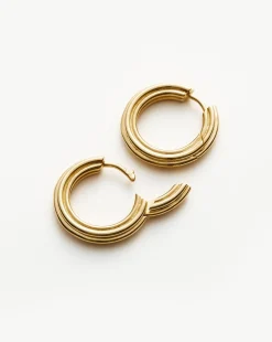 Ridge Small Hoop Earrings