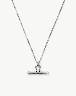 Ridge T-Bar Chain Necklace