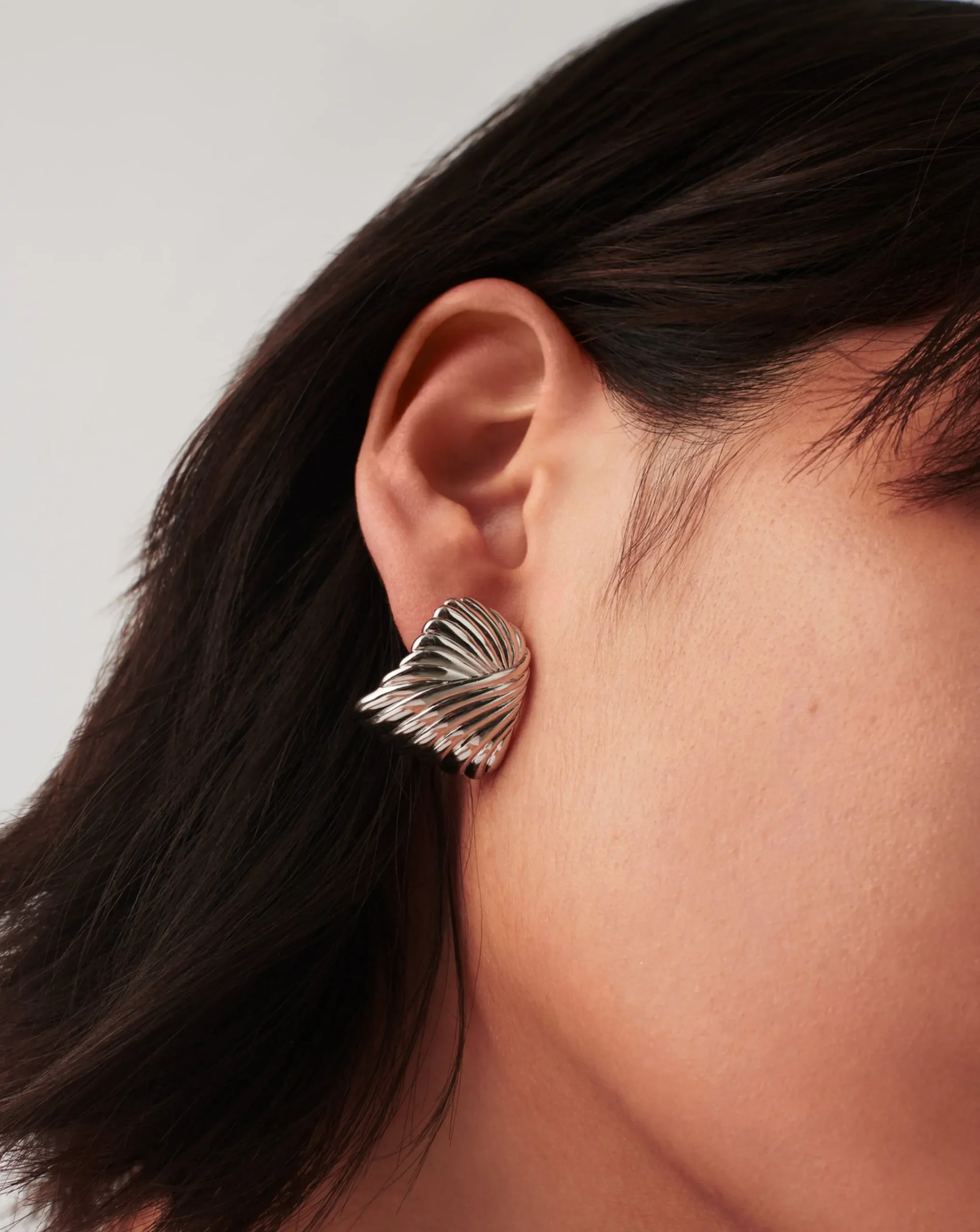Ripple Oversized Stud Earrings