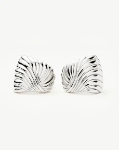 Ripple Oversized Stud Earrings