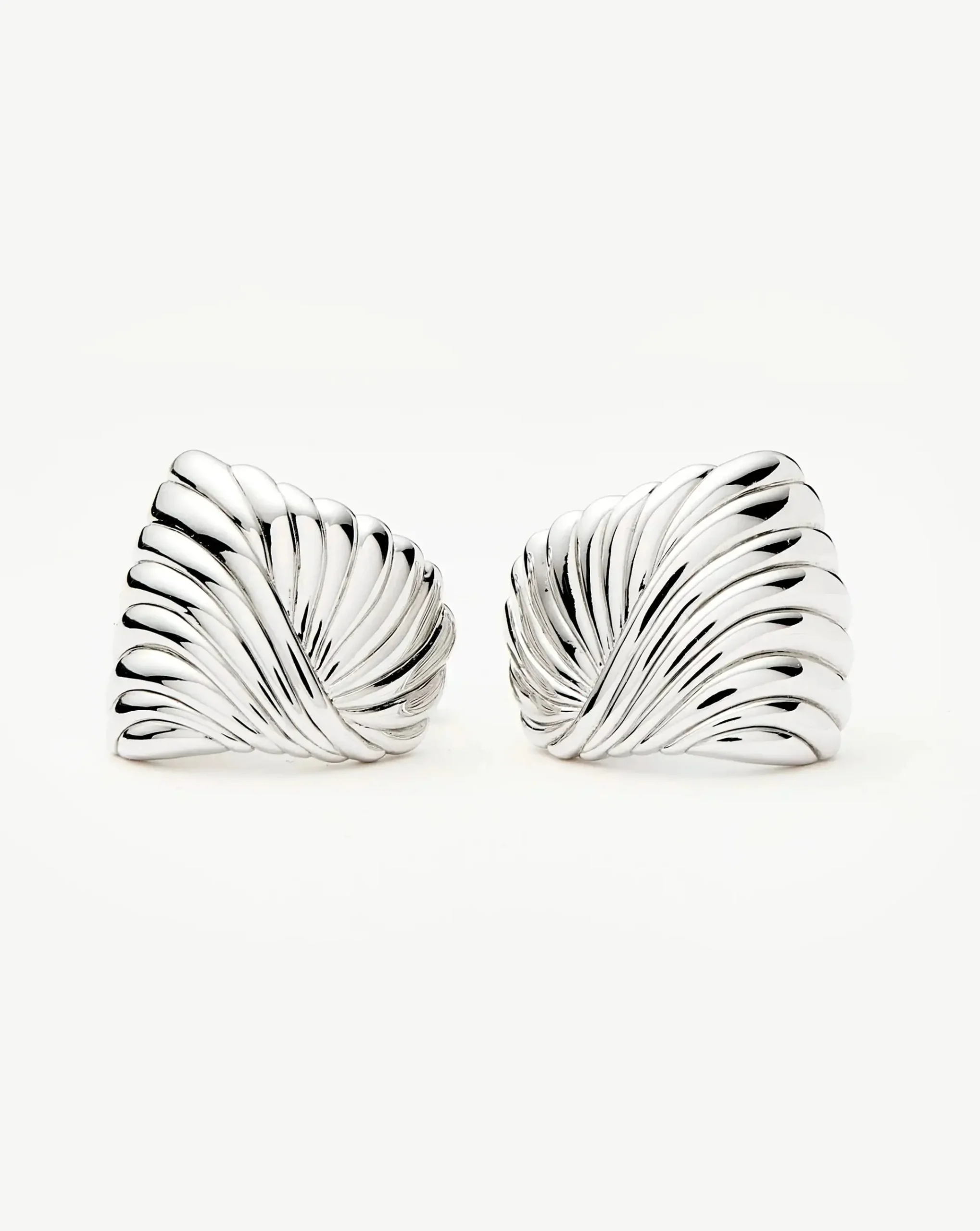 Ripple Oversized Stud Earrings