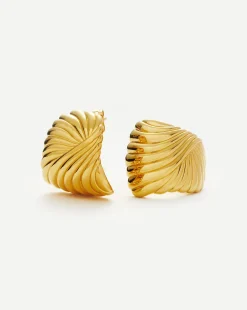 Ripple Oversized Stud Earrings