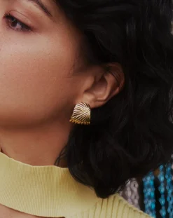 Ripple Oversized Stud Earrings