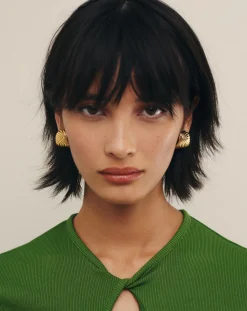 Ripple Oversized Stud Earrings