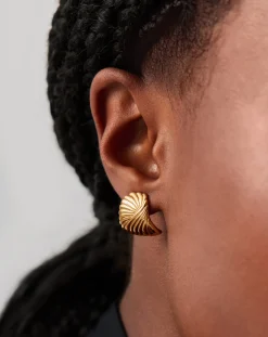 Ripple Stud Earrings