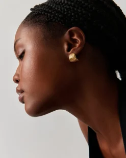 Ripple Stud Earrings