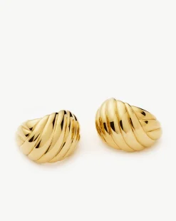 Rouje Lucia Dome Hoop Earrings