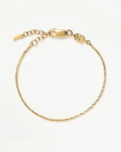 Savi Asymmetric Square Snake Chain Bracelet