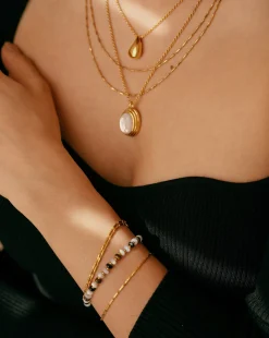 Savi Asymmetric Square Snake Chain Bracelet
