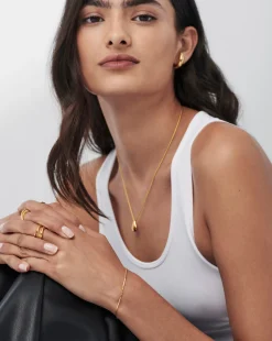 Savi Asymmetric Square Snake Chain Bracelet