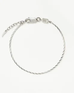 Savi Asymmetric Square Snake Chain Bracelet