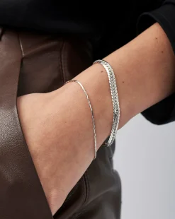 Savi Asymmetric Square Snake Chain Bracelet
