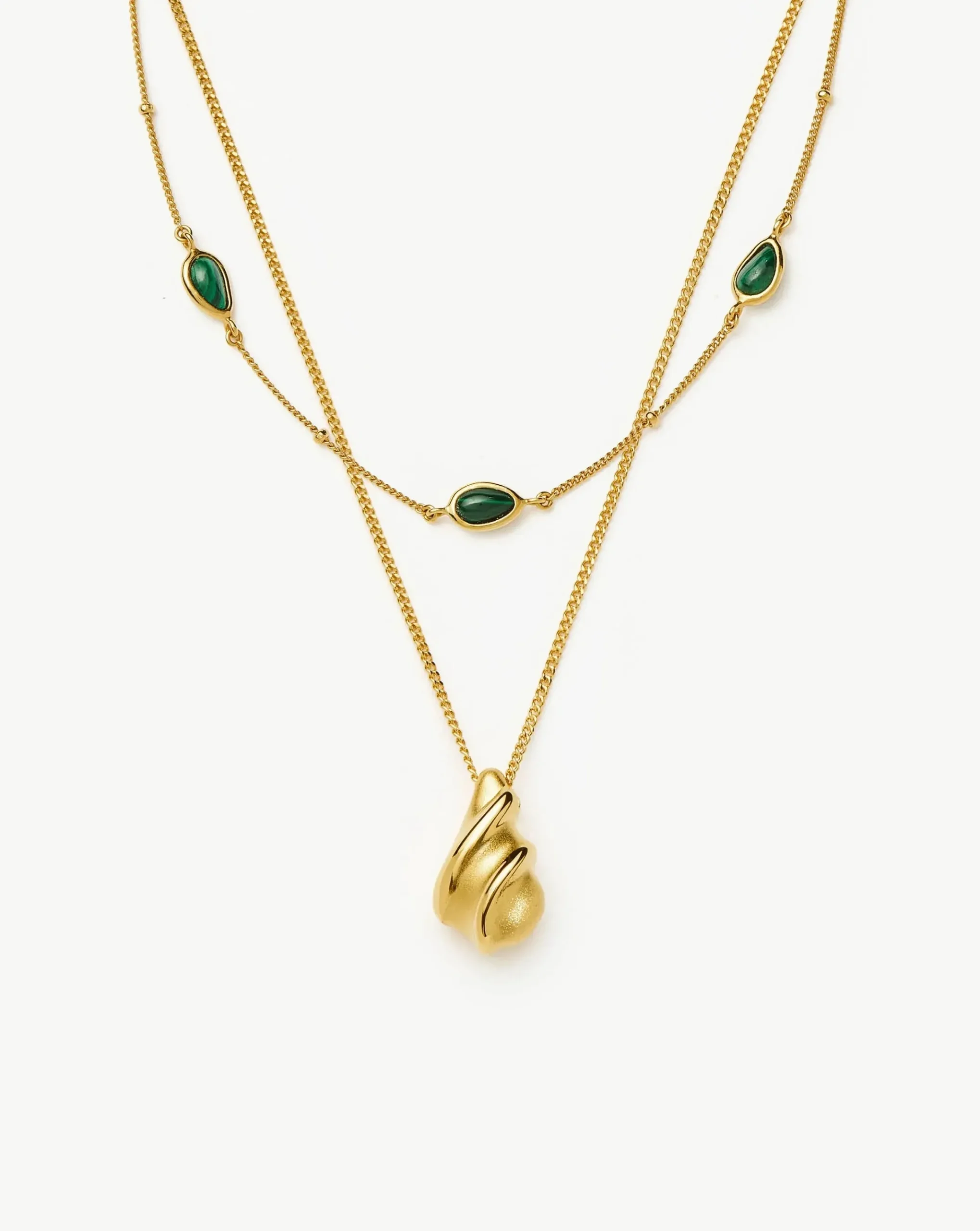 Savi Droplet Necklace & Magma Choker Set