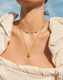 Savi Droplet Necklace & Magma Choker Set