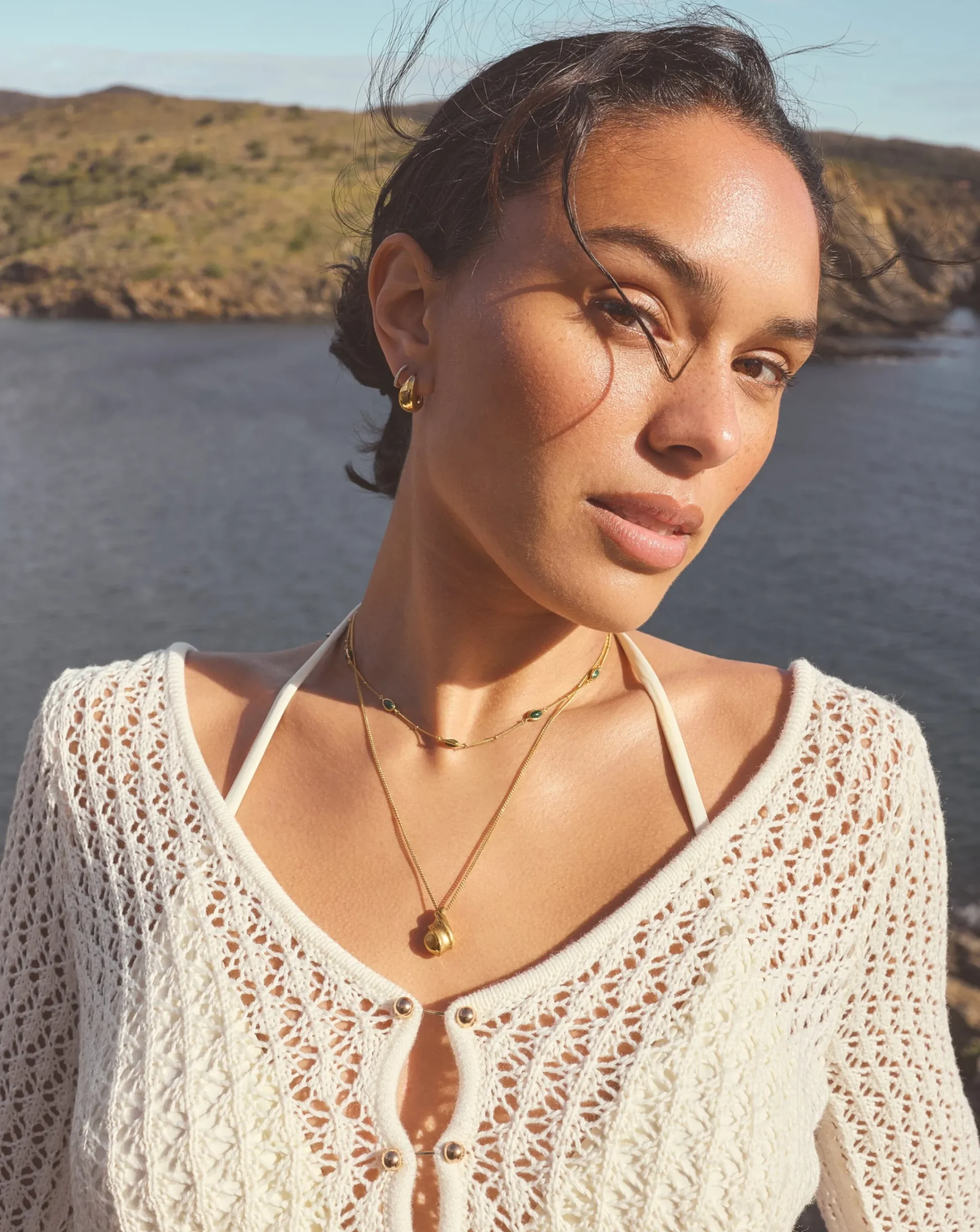 Savi Droplet Necklace & Magma Choker Set