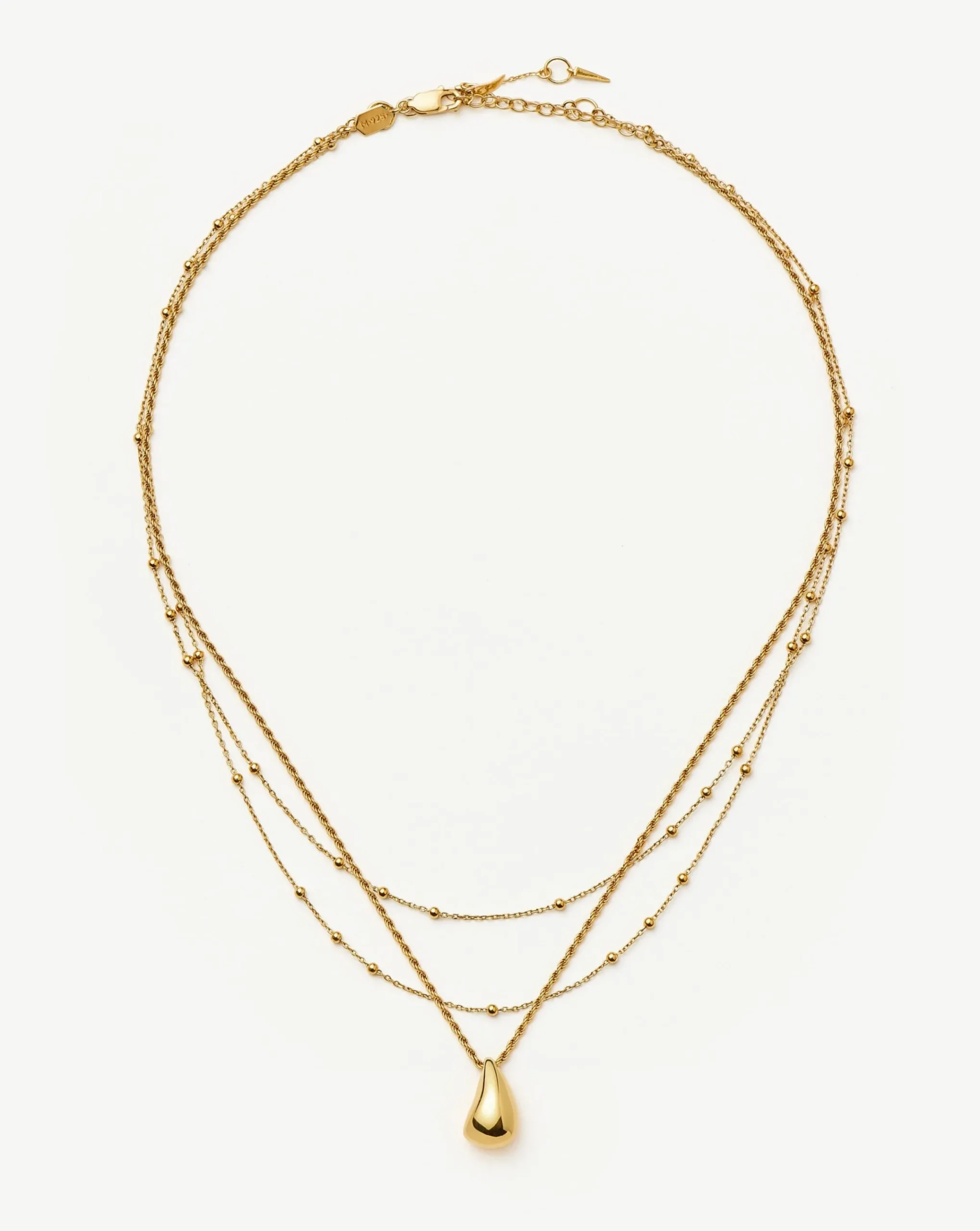 Savi Droplet Pendant & Double Necklace Set