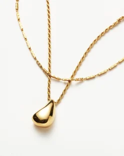 Savi Droplet Pendant Necklace Set