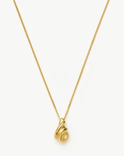 Savi Ridge Droplet Pendant Necklace
