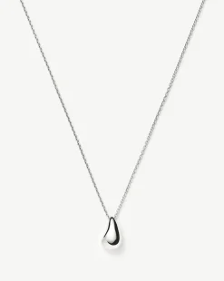 Savi Sculptural Droplet Pendant Necklace