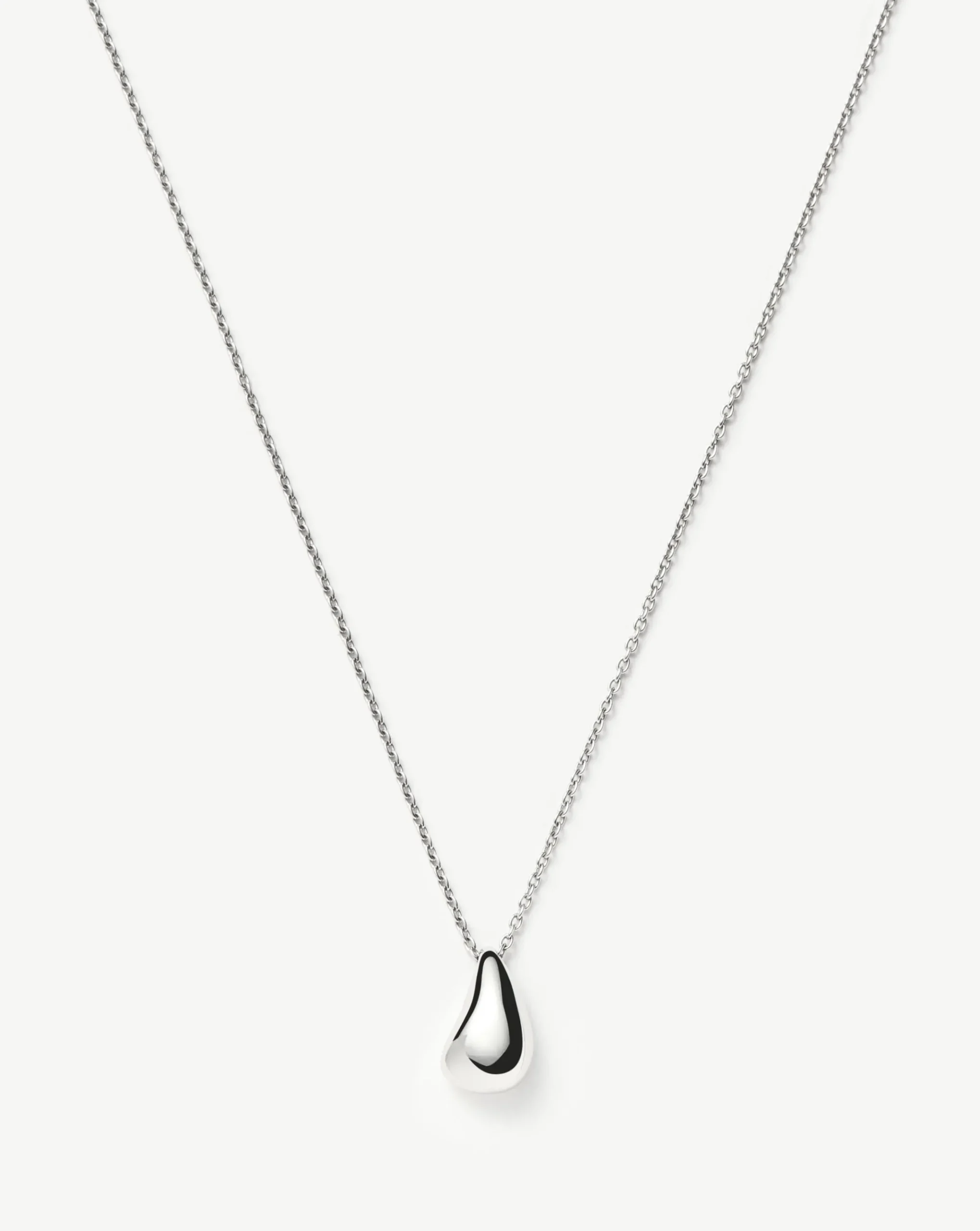 Savi Sculptural Droplet Pendant Necklace