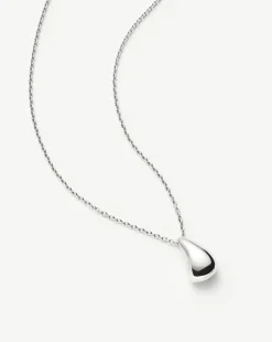 Savi Sculptural Droplet Pendant Necklace