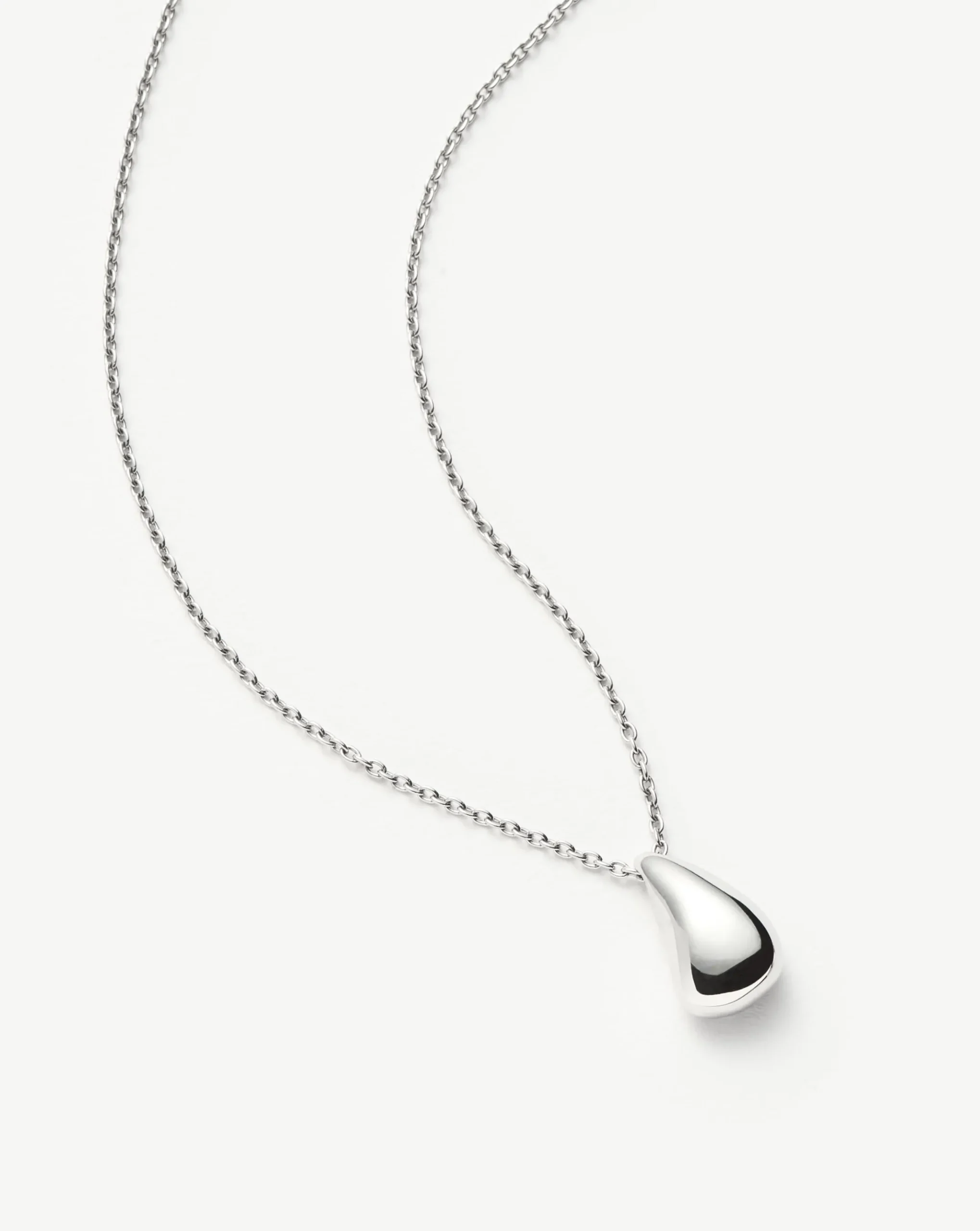 Savi Sculptural Droplet Pendant Necklace