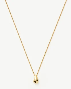 Savi Sculptural Droplet Pendant Necklace