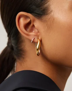 Savi Signature Medium Hoop Earrings