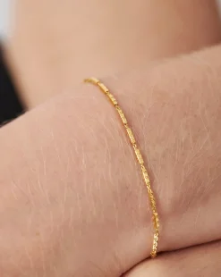 Savi Textured Link Chain Bracelet