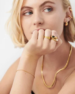Savi Textured Link Chain Bracelet