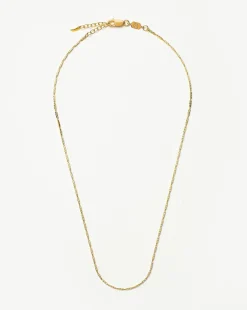 Savi Textured Link Chain Necklace
