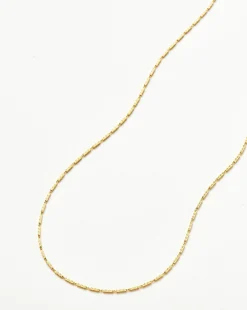 Savi Textured Link Chain Necklace