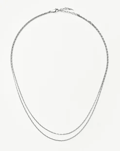 Savi Twisted Double Chain Necklace