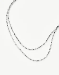 Savi Twisted Double Chain Necklace