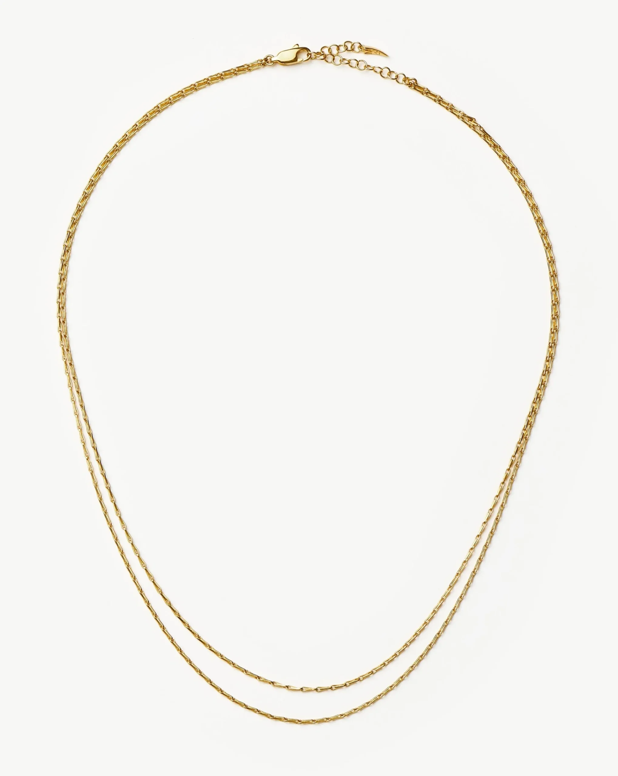 Savi Twisted Double Chain Necklace