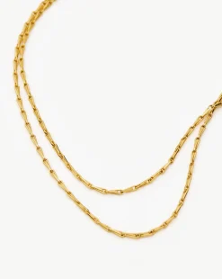 Savi Twisted Double Chain Necklace