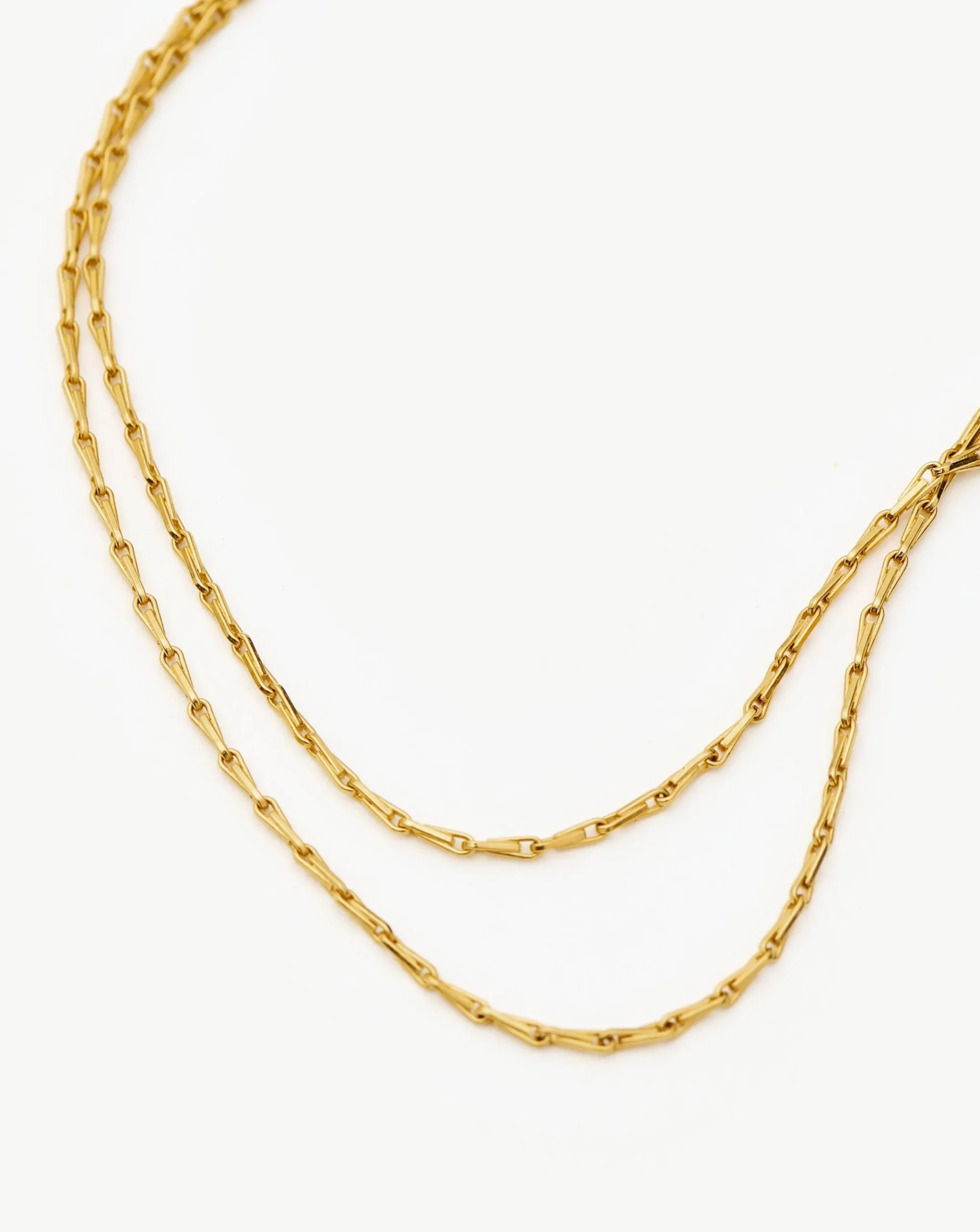 Savi Twisted Double Chain Necklace