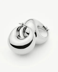 Sculptural Chubby Dome Small Hoop Earrings