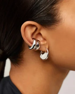 Sculptural Chubby Double Ear Cuff