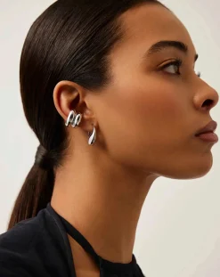 Sculptural Chubby Double Ear Cuff