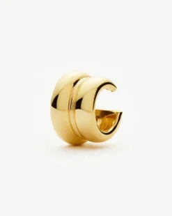 Sculptural Chubby Double Ear Cuff
