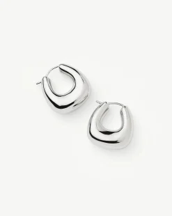 Sculptural Chubby Small Hoop Earrings