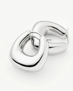 Sculptural Chubby Small Hoop Earrings