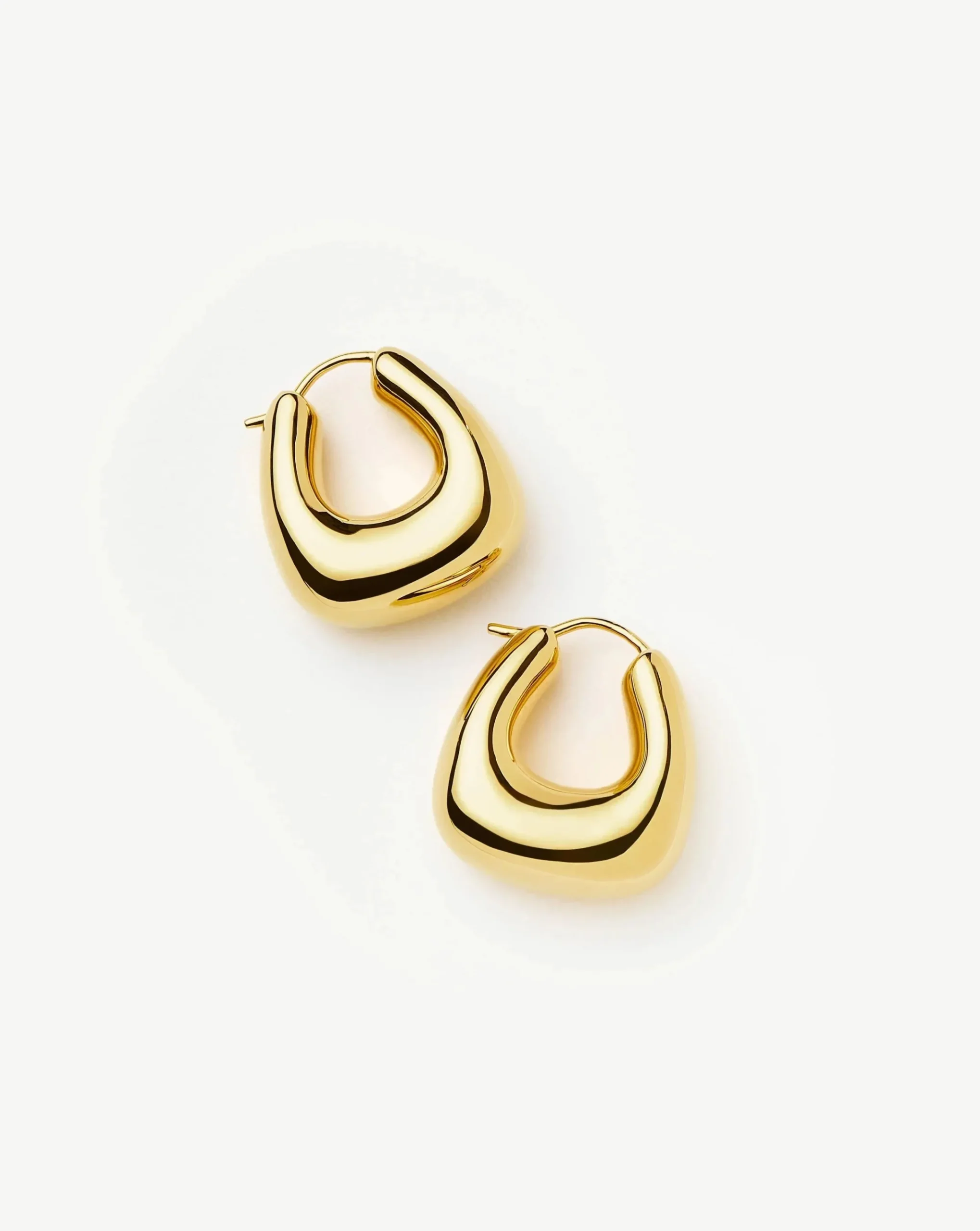 Sculptural Chubby Small Hoop Earrings