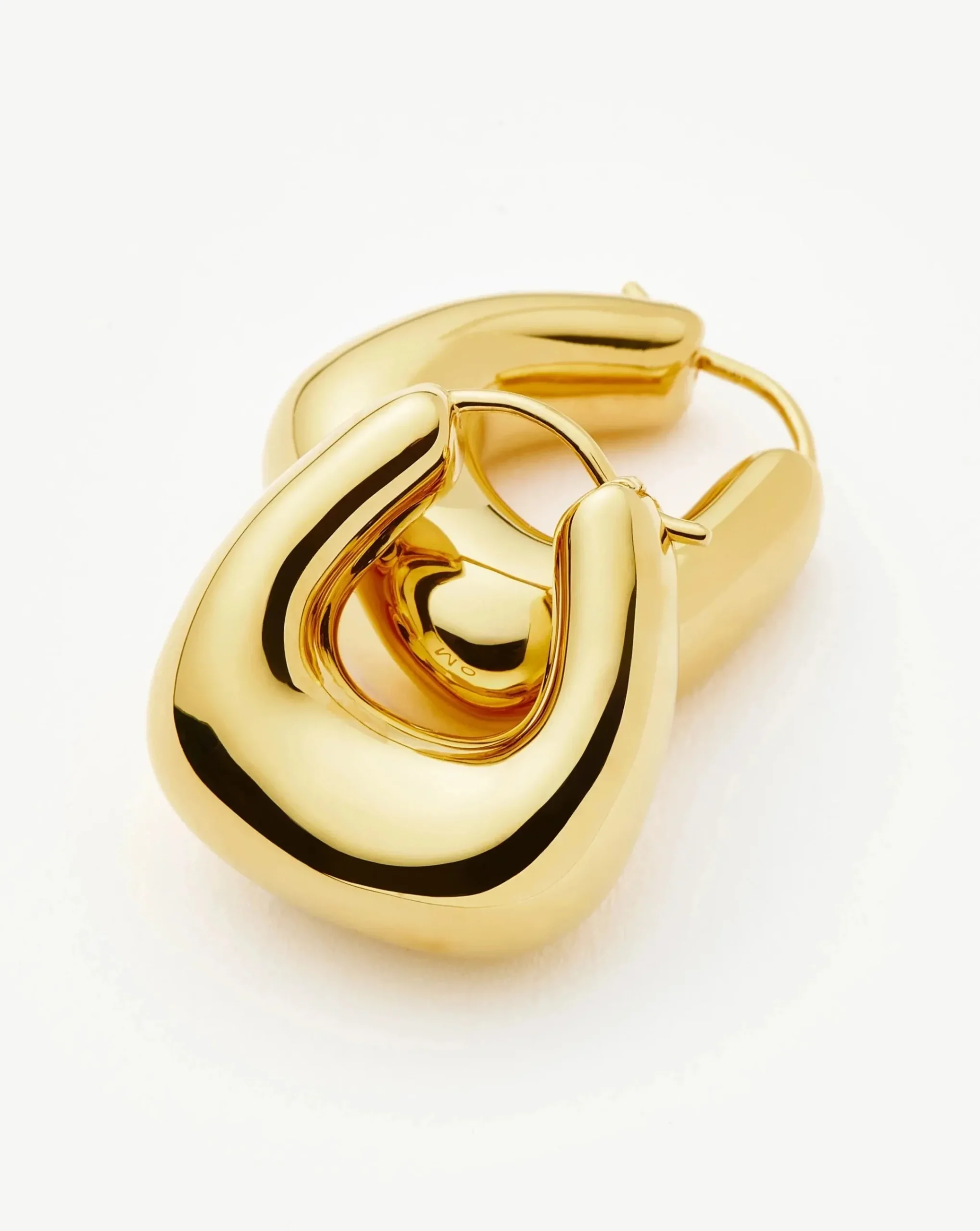 Sculptural Chubby Small Hoop Earrings