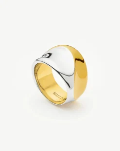 Sculptural Molten Statement Ring