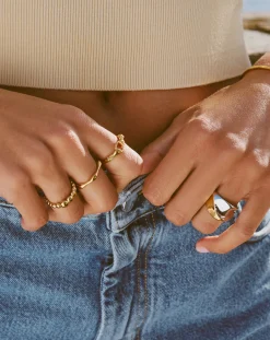 Sculptural Molten Statement Ring