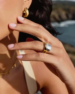 Sculptural Molten Statement Ring